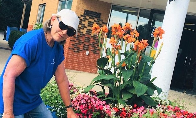 OMHS Blooms! A Big Green Thumbs up to Susan Eglit