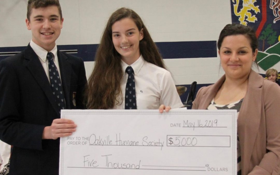 ROTHERGLEN STUDENTS DONATE $5,000 to OMHS